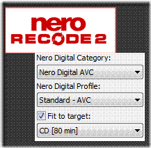 NERO RECODE 2 - MPEG4 AVC 