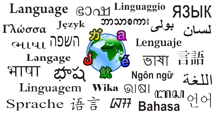 Languages around the world (Courtesy: Wikipedia)