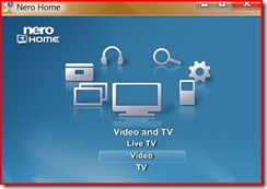 Select Video in Video and TV