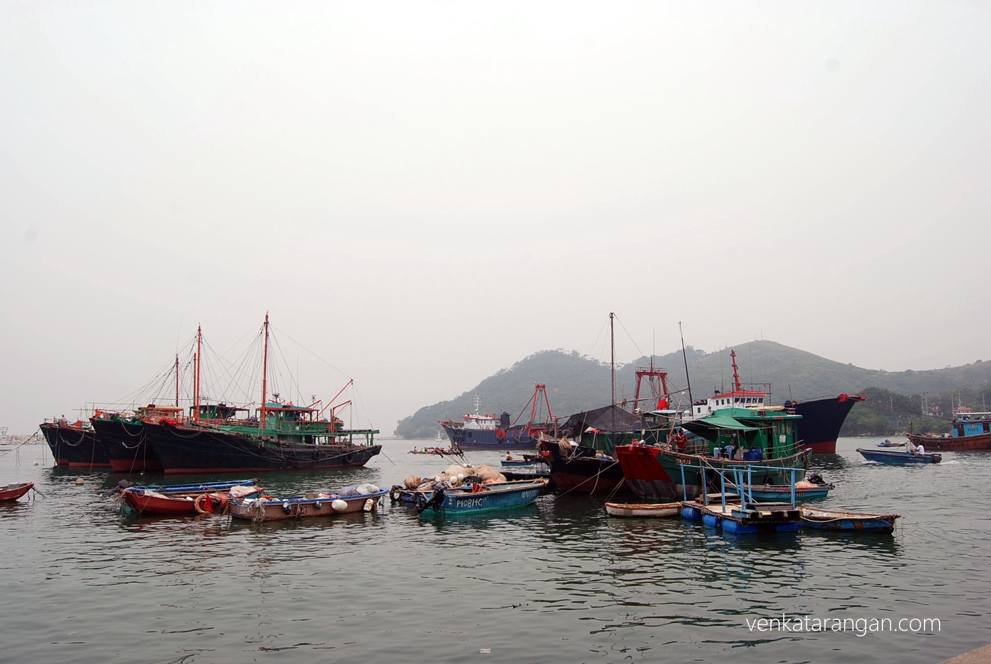Fishing boats near Tai O village