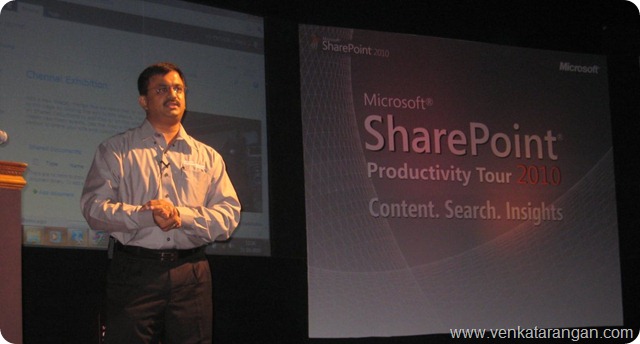 SharePoint 2010 Productivity Tour in Chennai