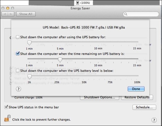 Mac OS X Lion - APC BackUPS RS1000 support