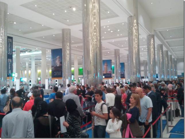 Dubai-Airport-Immigration-Lines
