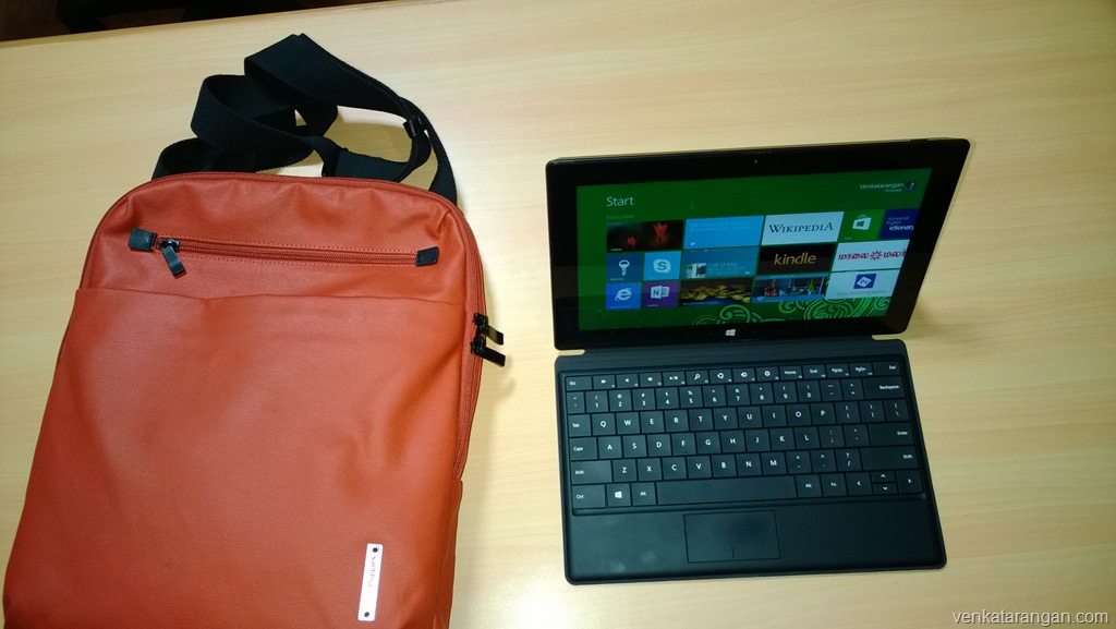 Microsoft Surface Pro with Hush Puppies carry bag