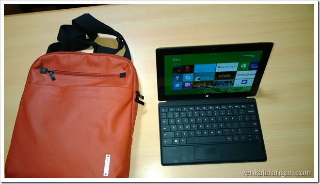 Microsoft Surface Pro with Hush Puppies carry bag