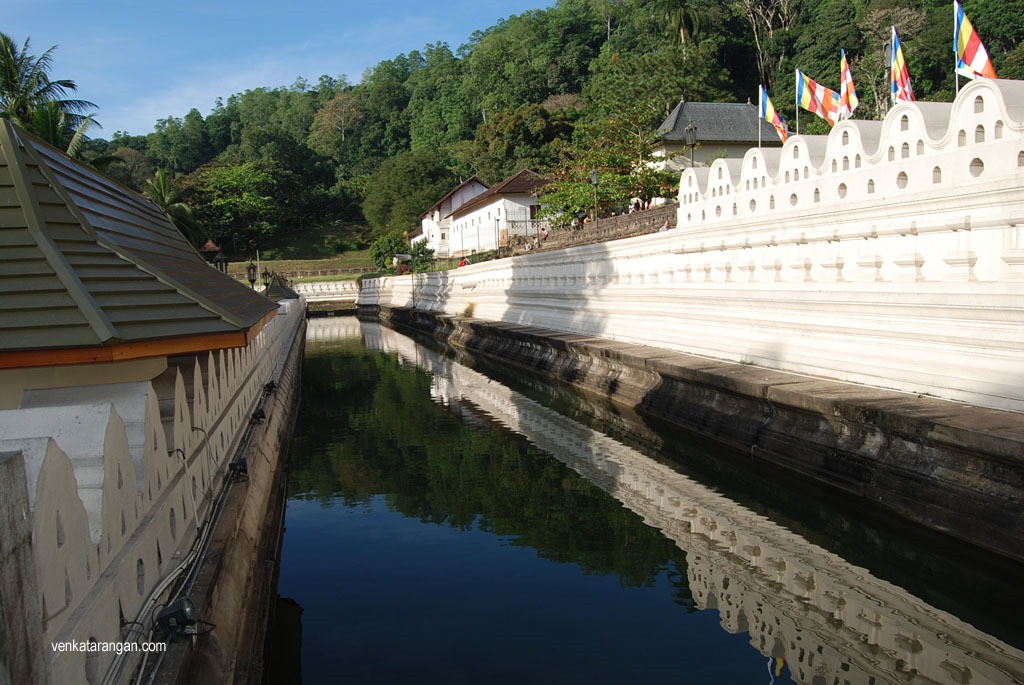 The moat surrounding the Holy Temple of the Tooth Relic, Kandy