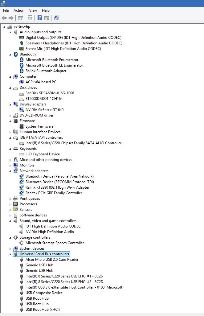 Windows 8.1 Device Manager showing HP ENVY Phoenix 810-101
