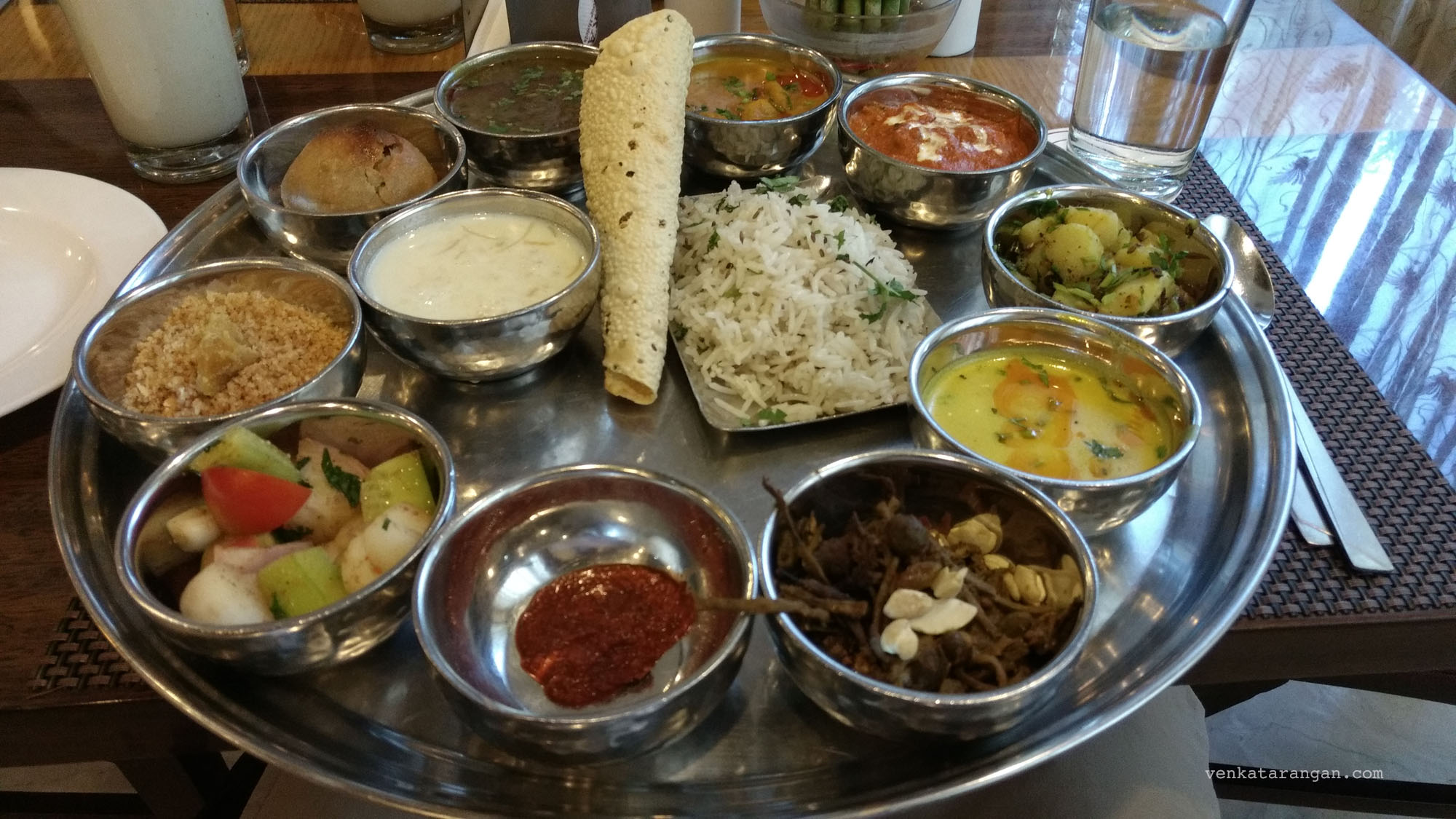 Rajasthani vegetarian thali