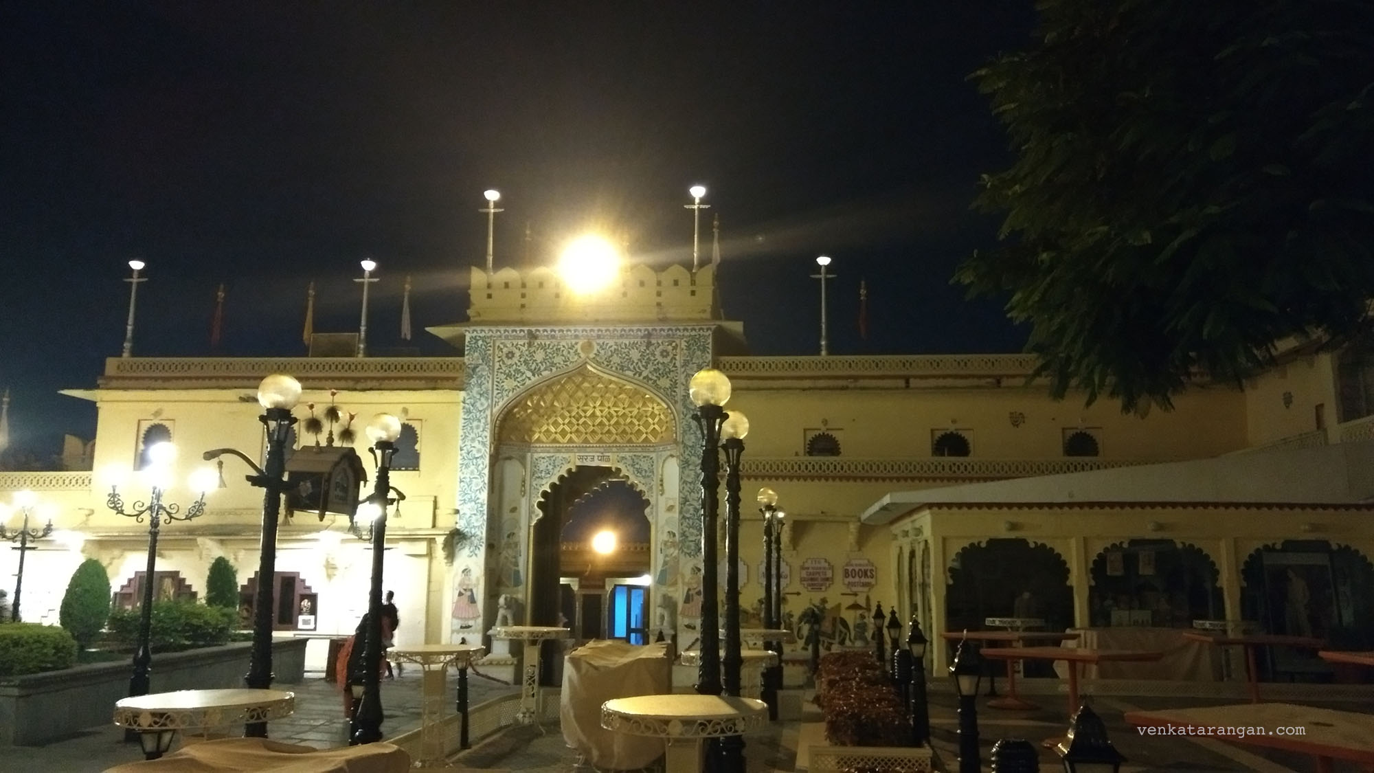 The food court at the City Palace of Udaipur 