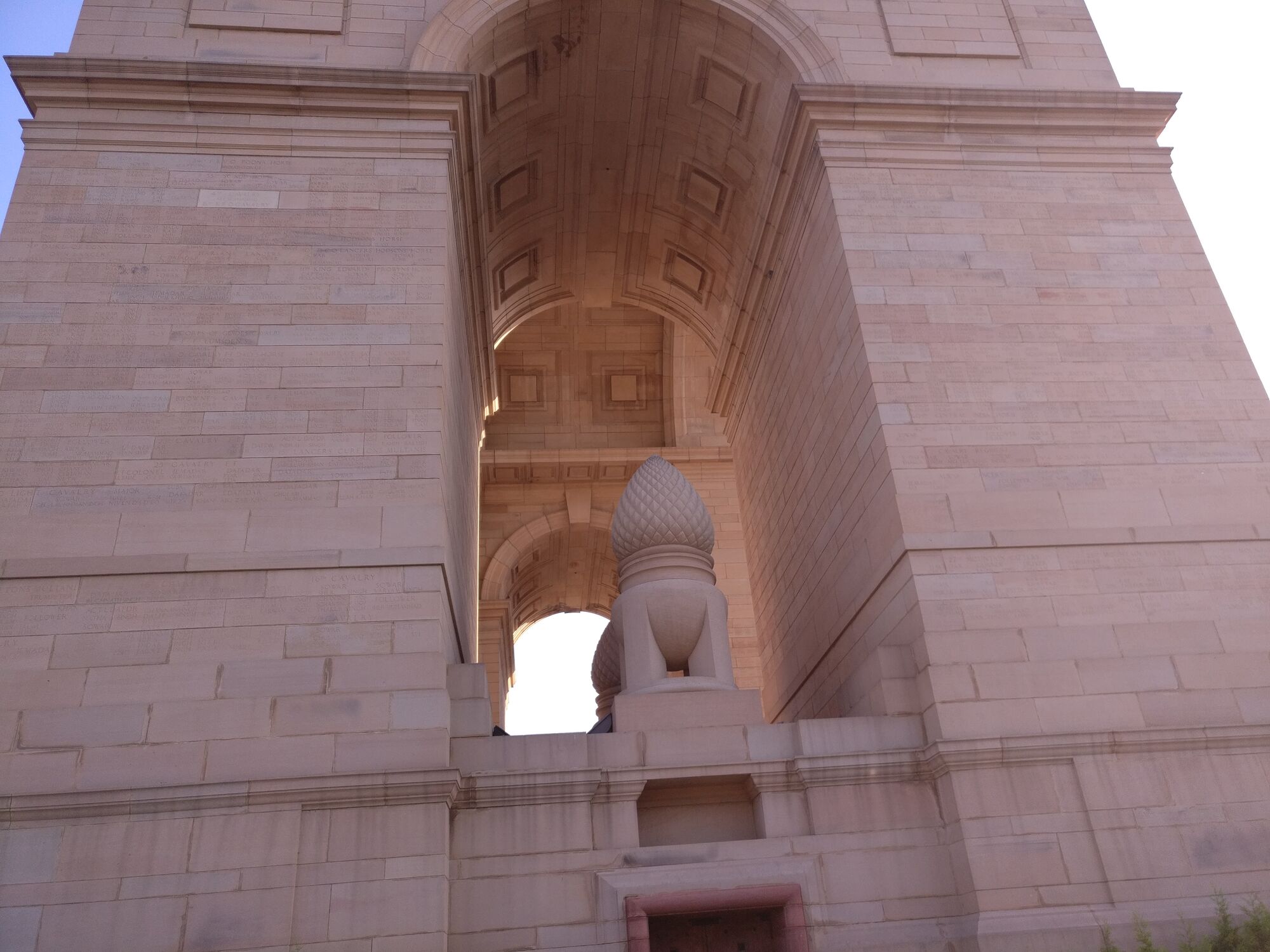 The memorial-gate was designed by Sir Edwin Lutyens, who was not only the main architect of New Delhi
