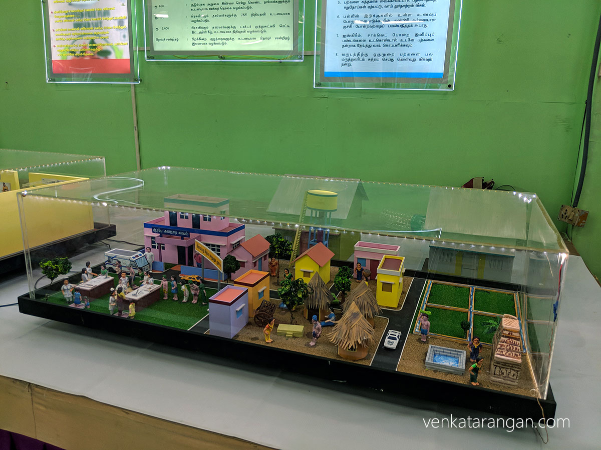 A model village display