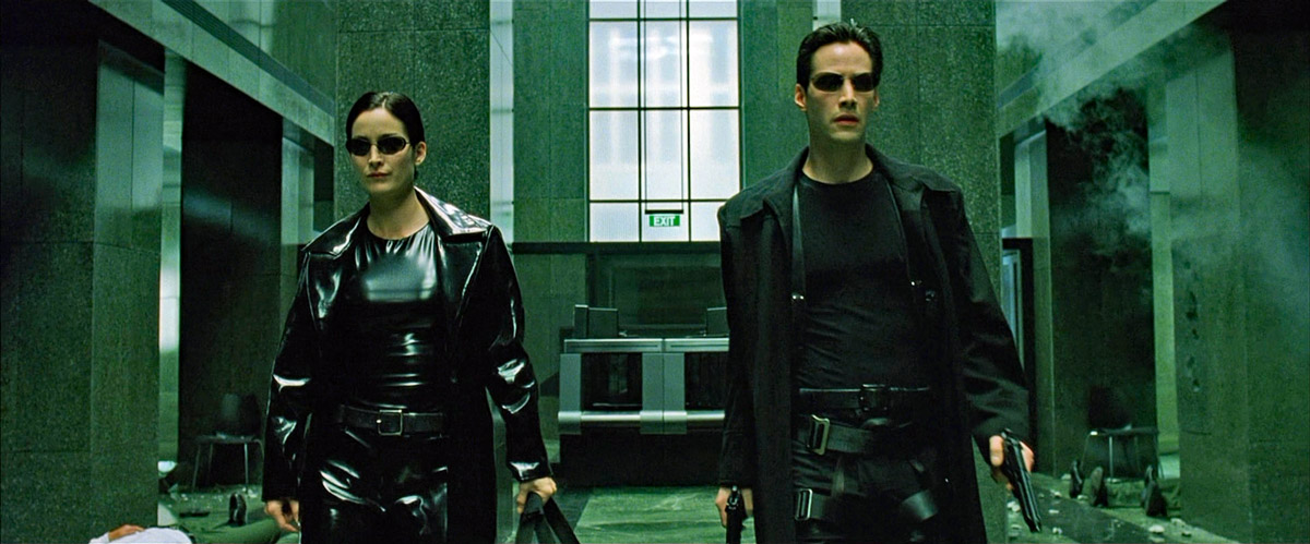 The Matrix (1999) - Carrie-Anne Moss & Keanu Reeves