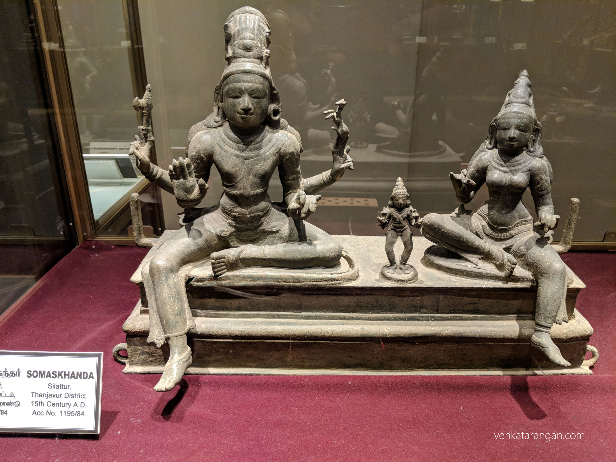 Bronze Gallery: Somaskanda, Silattur, Tanjore-15th Century 