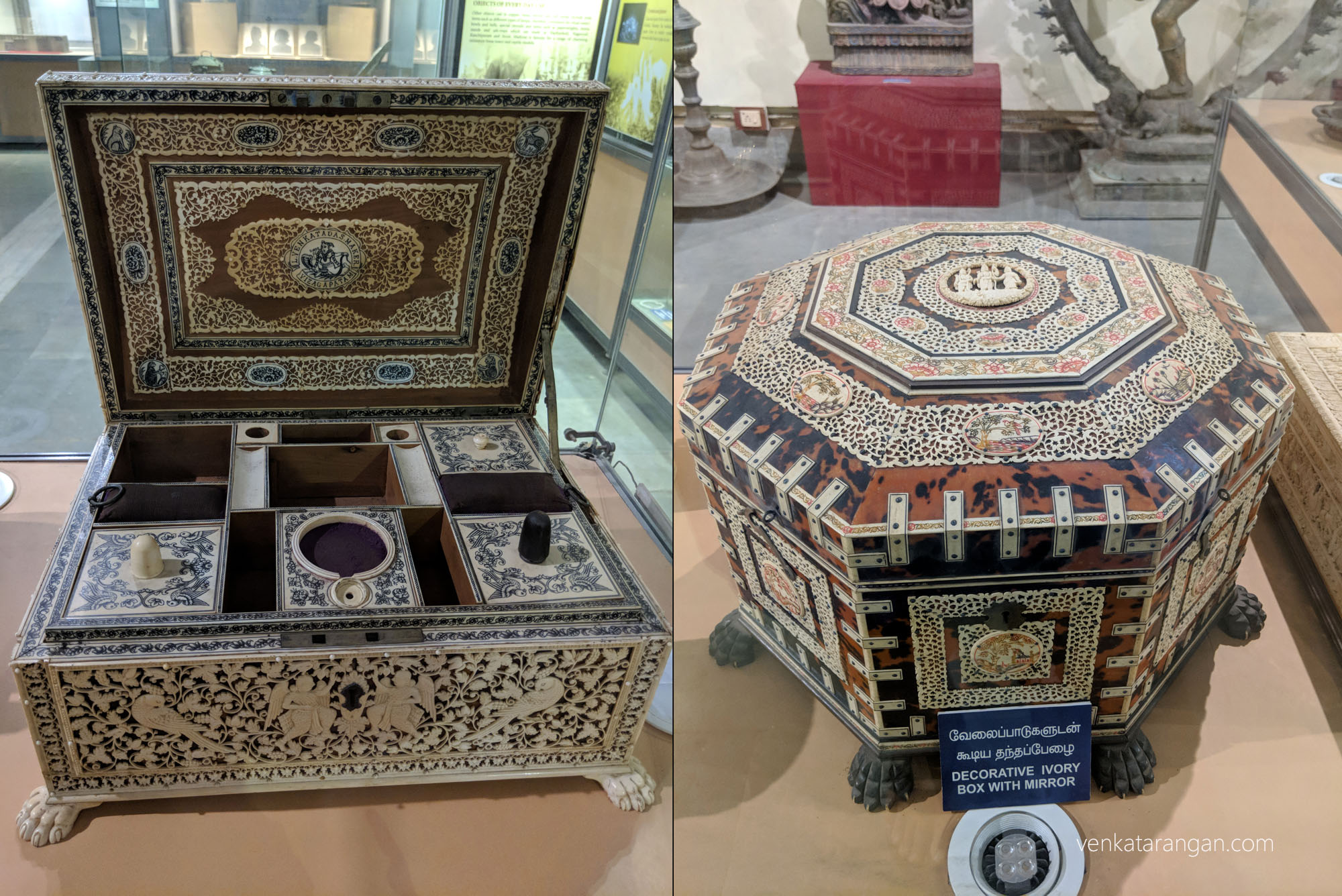 Decorative Ivory Boxes (யானை தந்தப்பேழைகள்) 