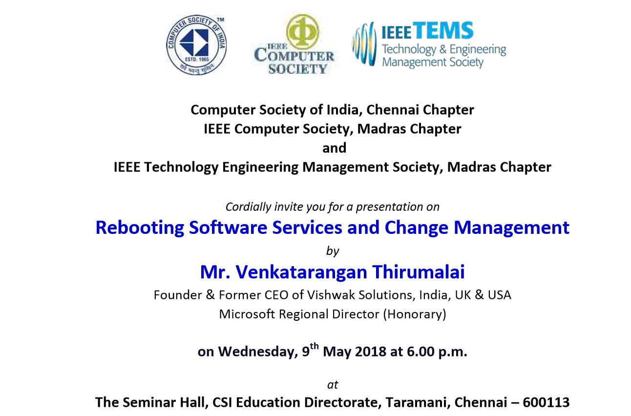 Computer Society of India & IEEE Computer Society of Madras Chapter