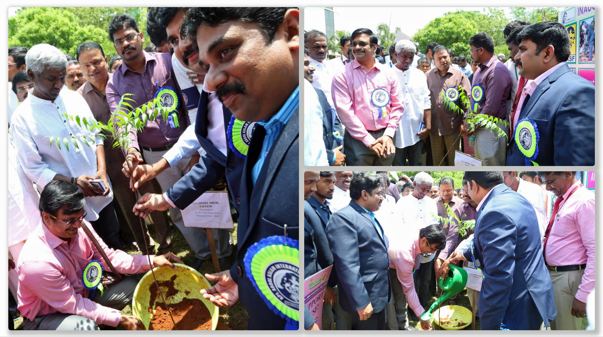 Happy to be planting a tree as part of the program along with Mr Karthik Raja and other dignitaries