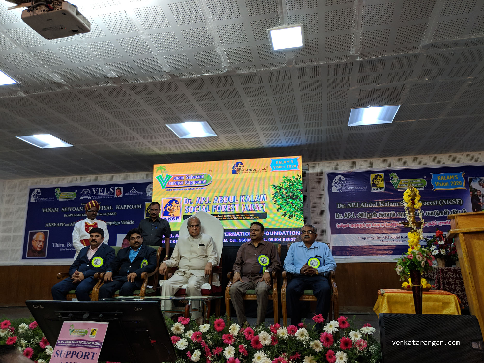 Hon’ble Tamil Nadu Governor Sri Banwarilal Purohit at the inauguration of Dr APJ Abdul Kalam Social Forest Program