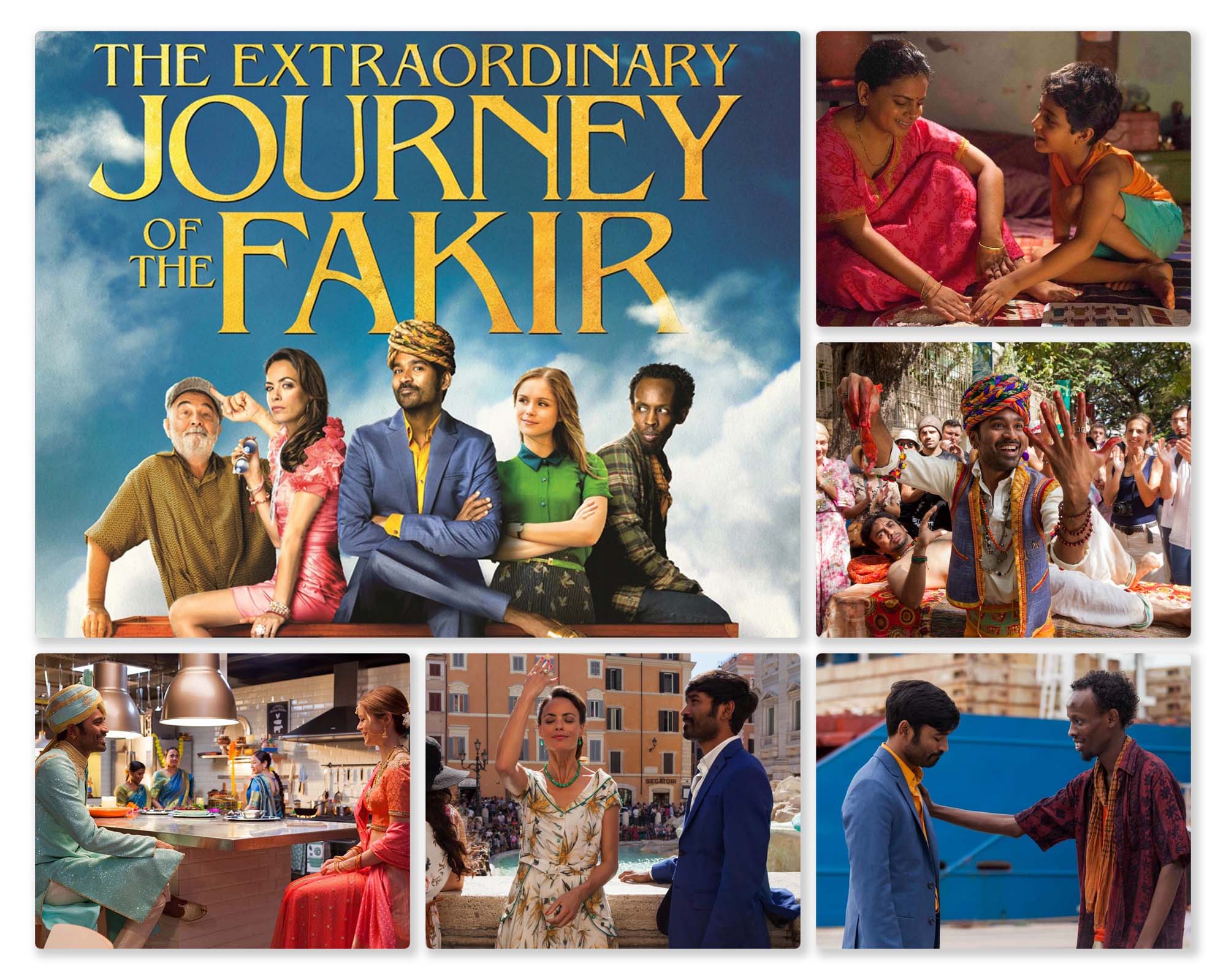 The Extraordinary Journey of the Fakir (2019) - Dhanush, Bérénice Bejo, Erin Moriarty. Directed by Ken Scott.