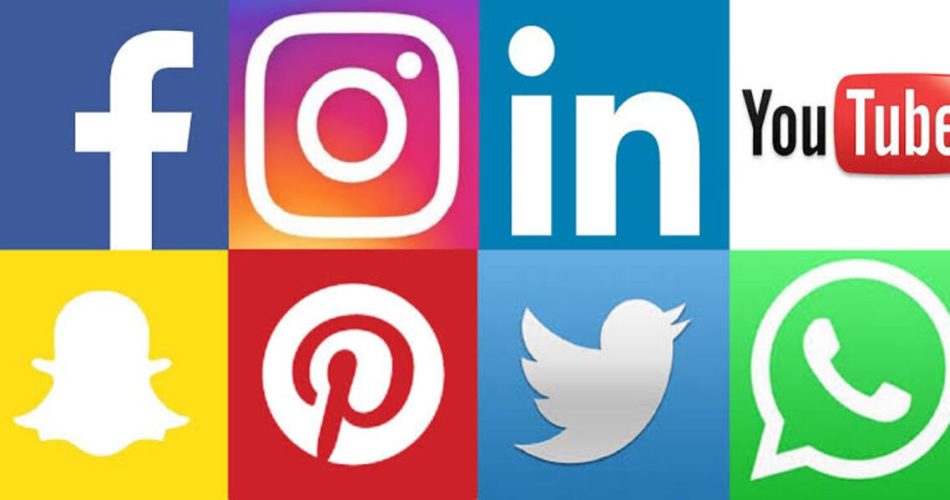 Facebook, Twitter, Pinterest and Linkedin - Social Media