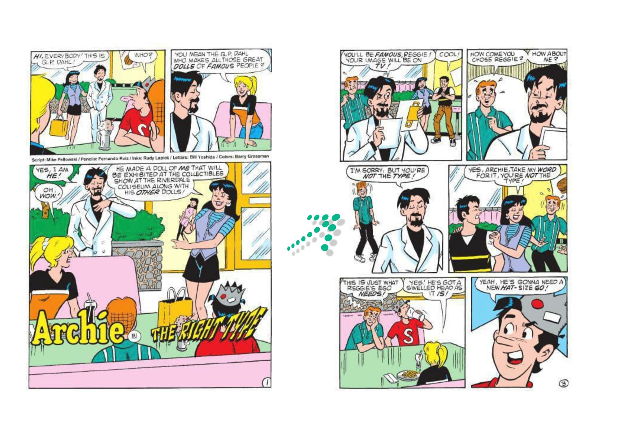 Archie comics - The Right Type - Reggie & Archie