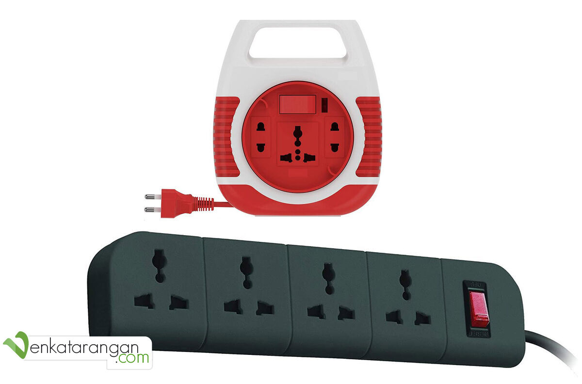 (For illustration purpose only, not meant to indicate a brand) The above two power strips (round and rectangle) shows the Universal sockets which are not followed in India but are the most popular in India. 