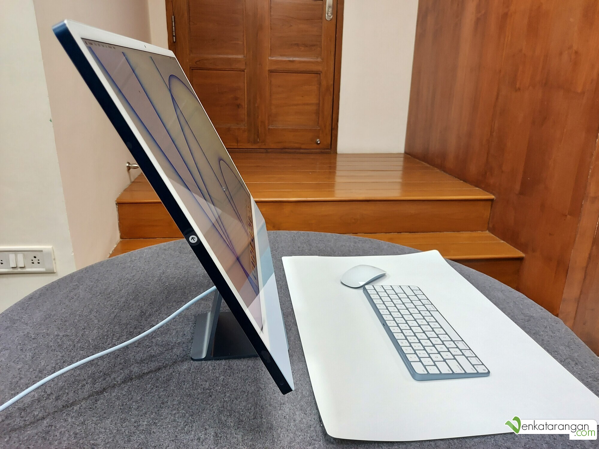 Apple Silicon 24-inch Blue iMac - super thin, like an iPad Pro