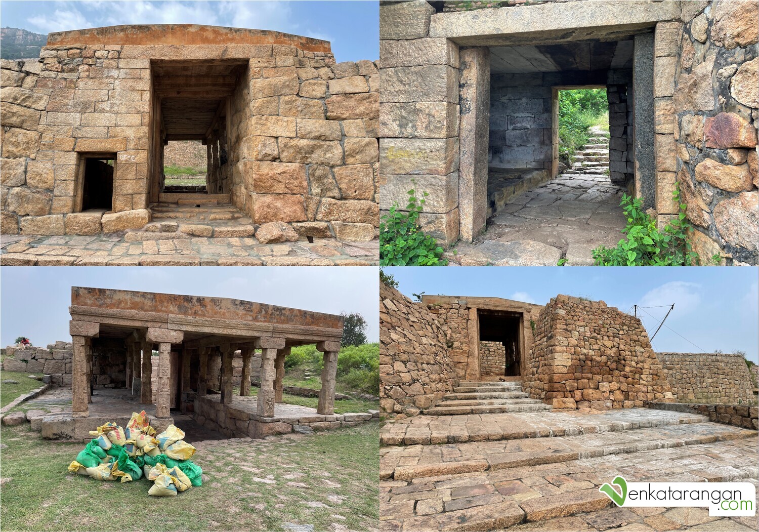 Mandapams (Halls) and shelters like these are found in a few places along the way - I guess they should've been made/restored in later years