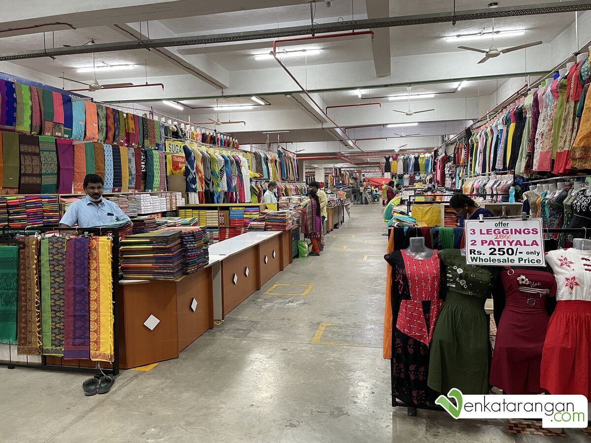 Weekly market - shops here sell legging for women and patiala salwars