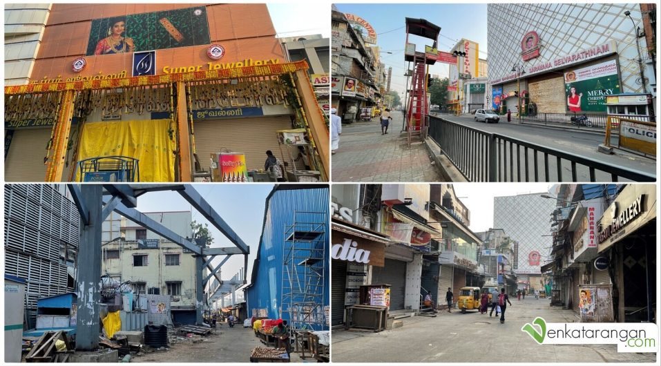Ranganathan Street on an early morning