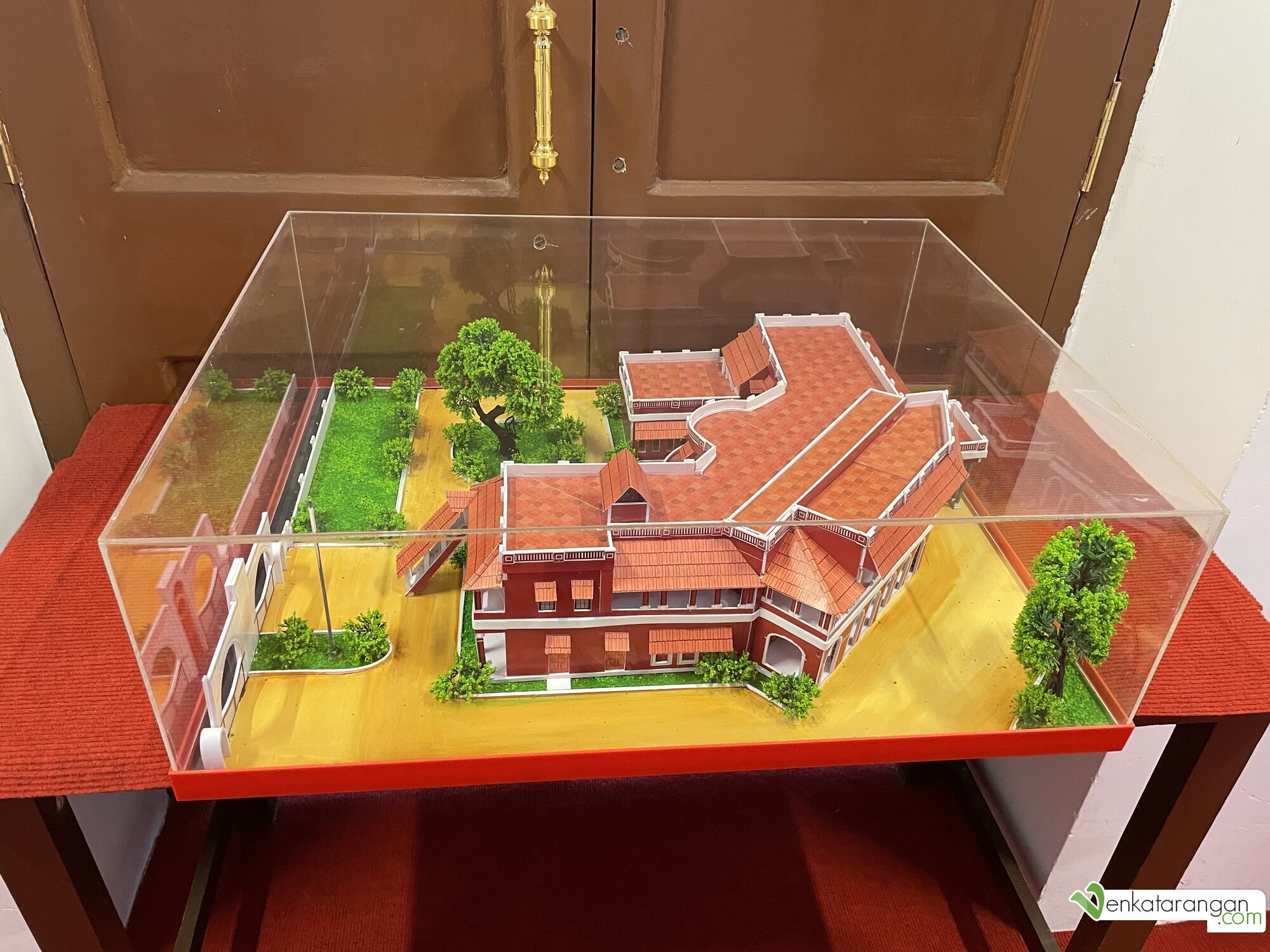 A small model of the building housing Tamil Nadu Police Museum