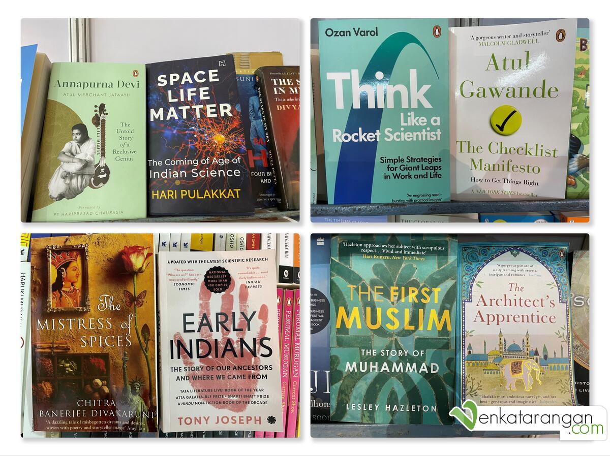 Annapurna Devi, Space Life Matter, Think Like a Rocket Scientist, The Checklist Manifesto, The Mistress of Spices, Early Indians, The First Muslim, The Architect's Apprentice
