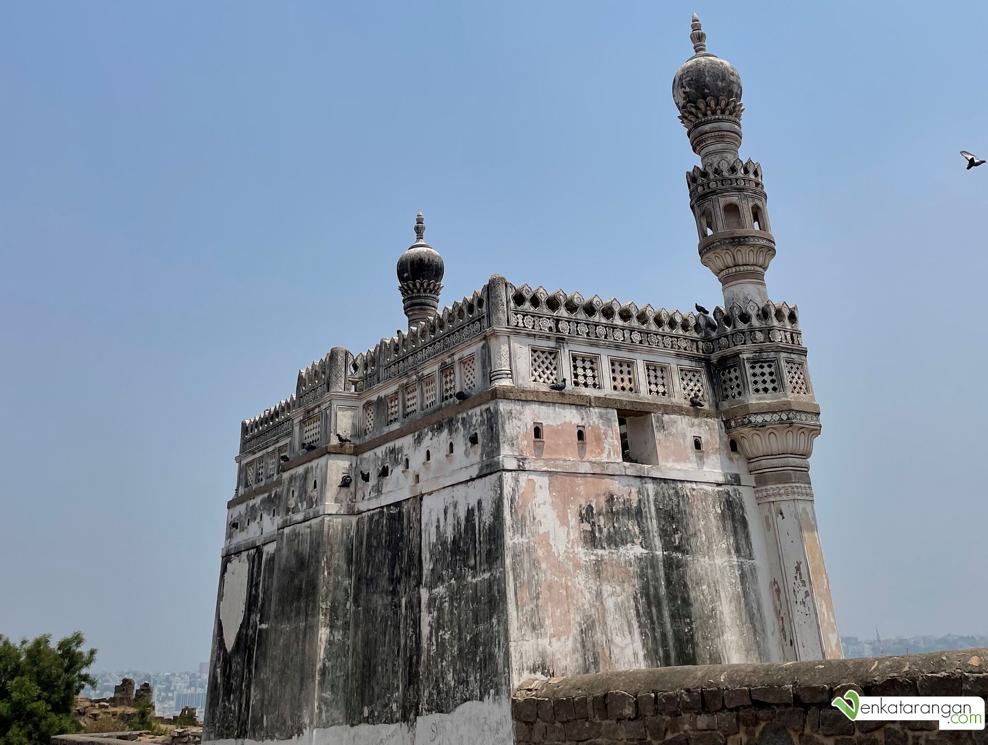 Mosque of Ibrahim inside the golconda fort