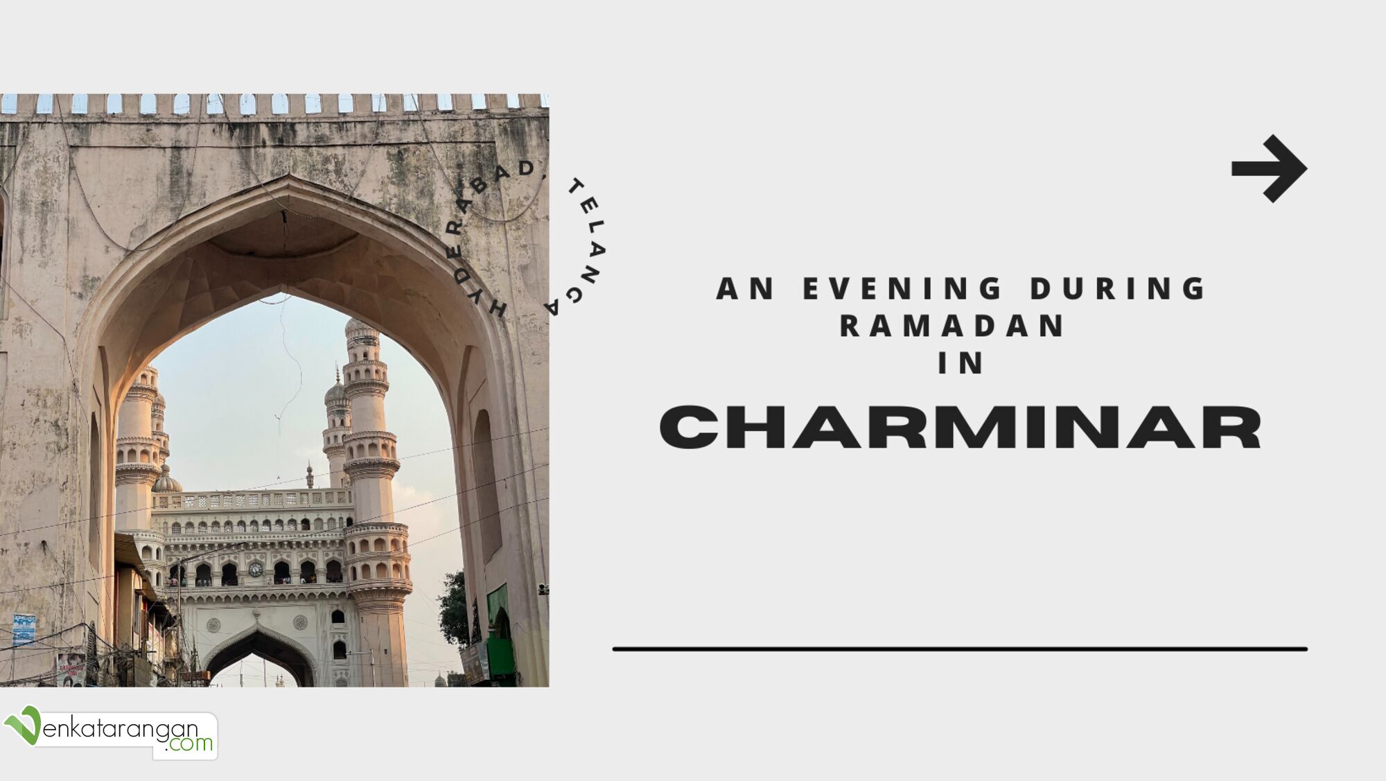 An evening during the Ramadan in Charminar