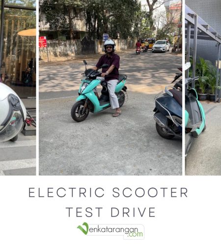 Test drive an electric scooter