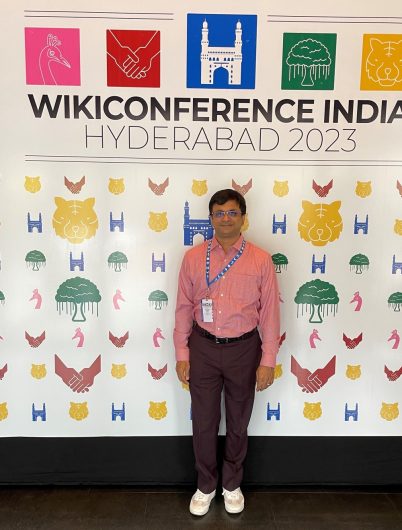 Venkatarangan in Wikiconference India Hyderabad 2023