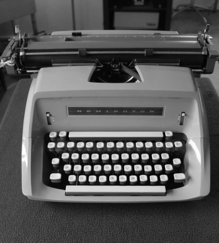 A letter typed on a typerwriter!