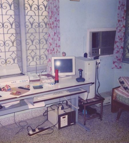 My computer desk from the early 1990s