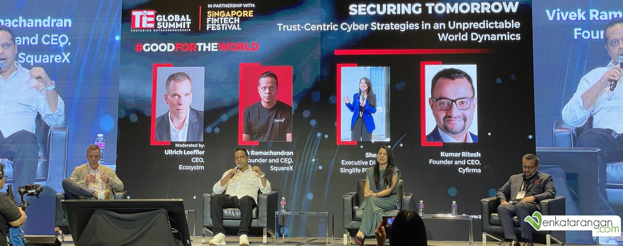 Securing Tomorrow: Trust-Centric Cyber Strategies in an unpredictable world dynamics - Ullrich Loeffler of Ecosystm, Vivek Ramachandran of SquareX, Sherie Ng of Singlife Philippines and Kumar Ritesh of Cyfirma