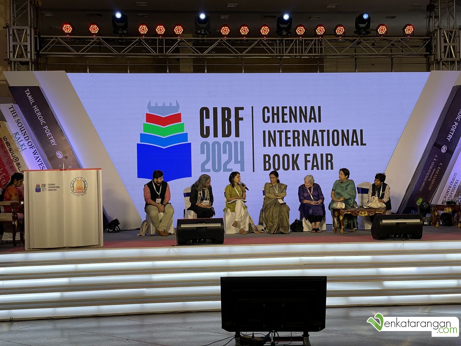 CIBF 2024 Panel: Mini Krishnan, Martha Ann Selby, Sharmila Guha, Alind Maheswari, Urvashi Butalia, Manasi Subramaniam, R Gajalakshmi