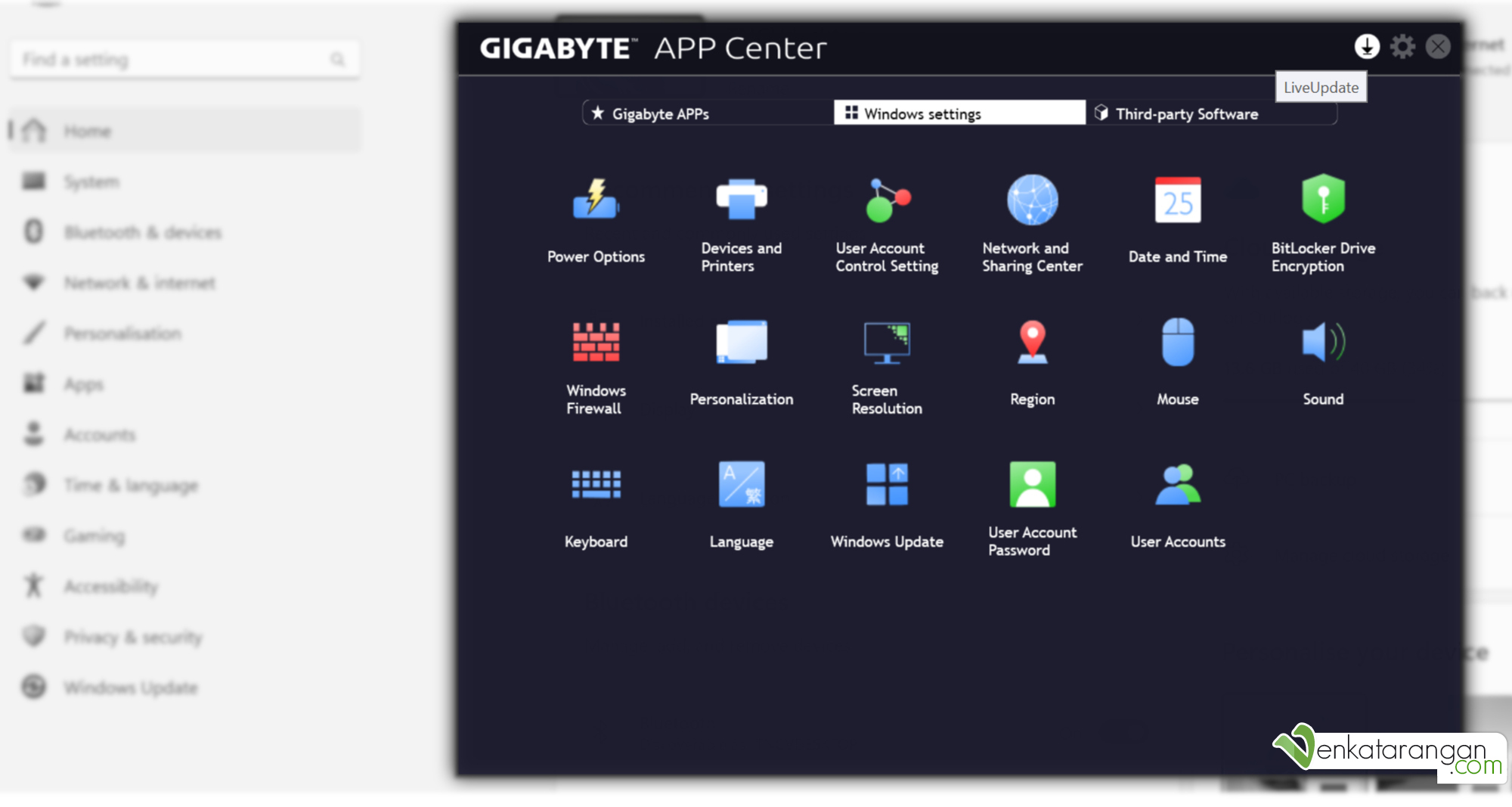 Gigabyte App Center - Motherboard Utility for Windows