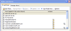 Rules Dialog in my Outlook with Delete options grayed