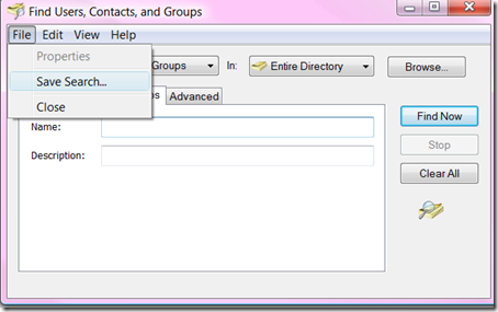 Find Users, Contacts and Groups