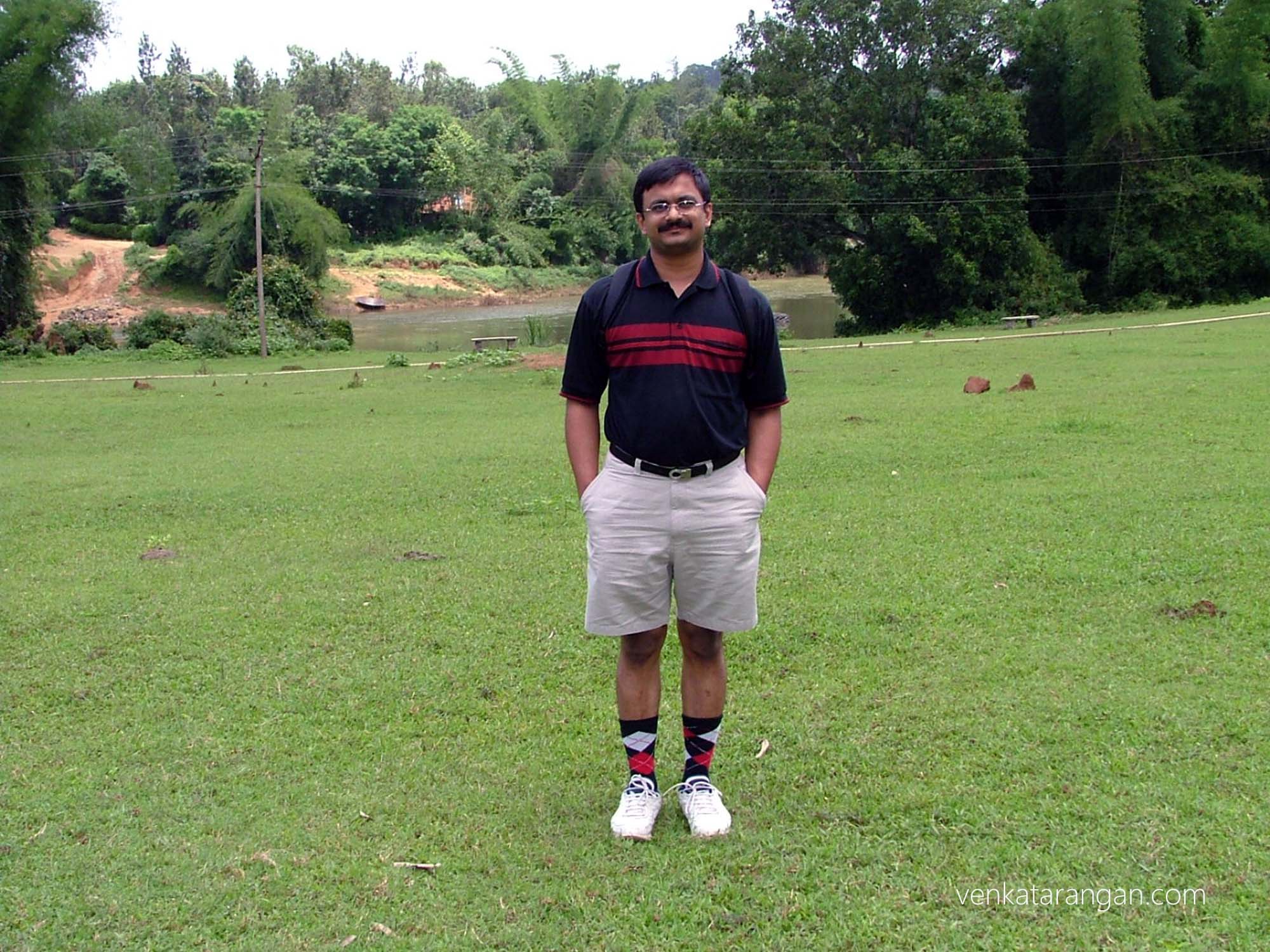 Lush greenery around the resort