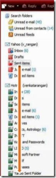 Drag from Hotmail sent to Yahoo! sent