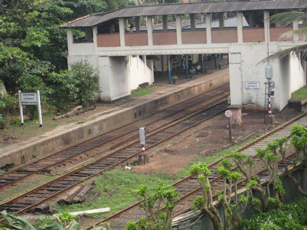 View of Railway station from my room in Mount Lavinia Hotel 