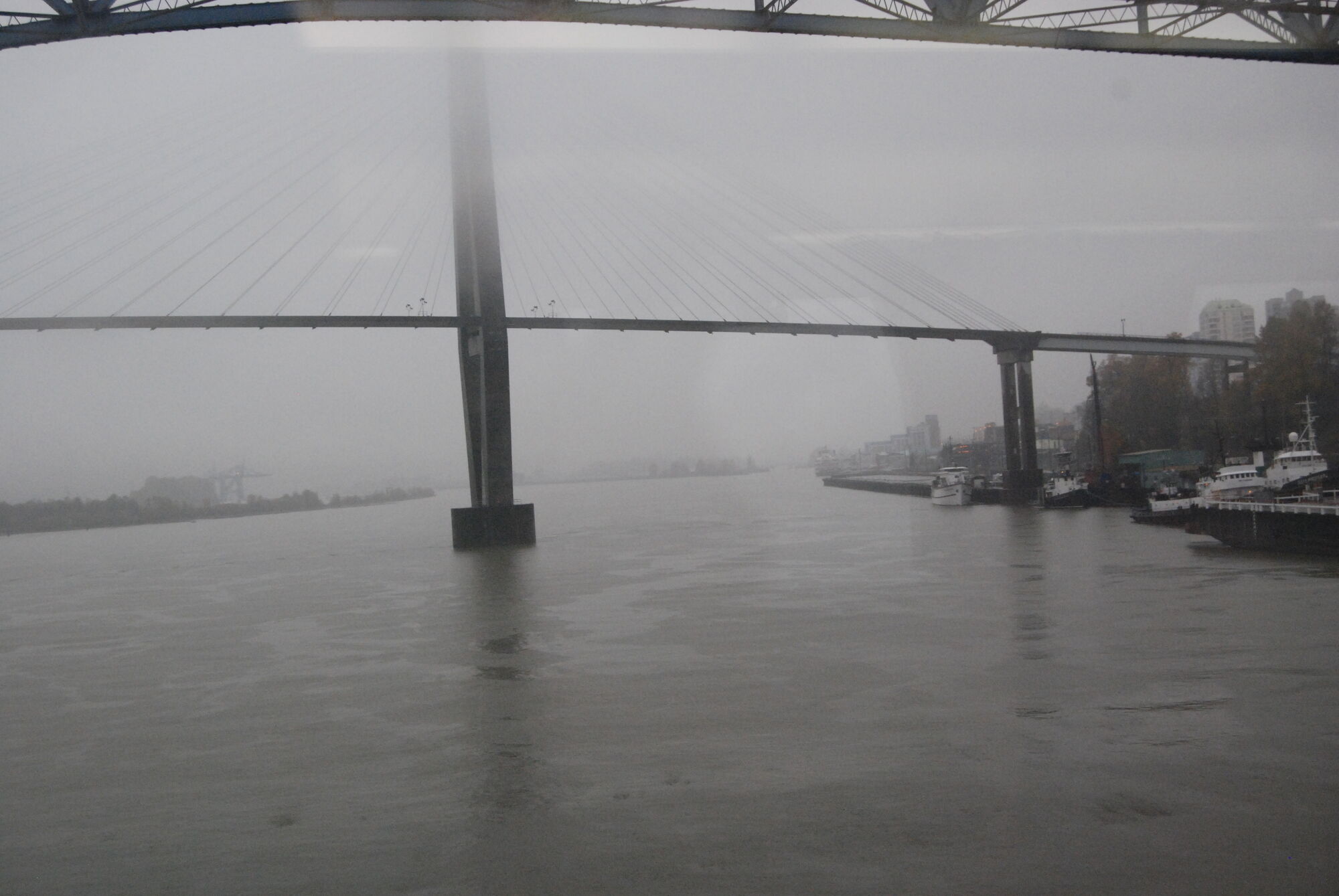 As we were entering Vancouver (BC) it became cloudy