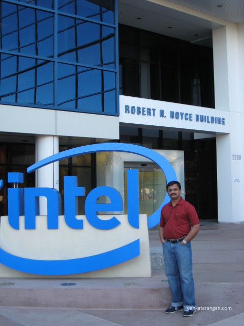 Venkatarangan in Intel Museum, Santa Clara