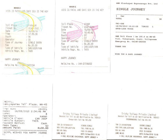 Trichy2Chennai Toll