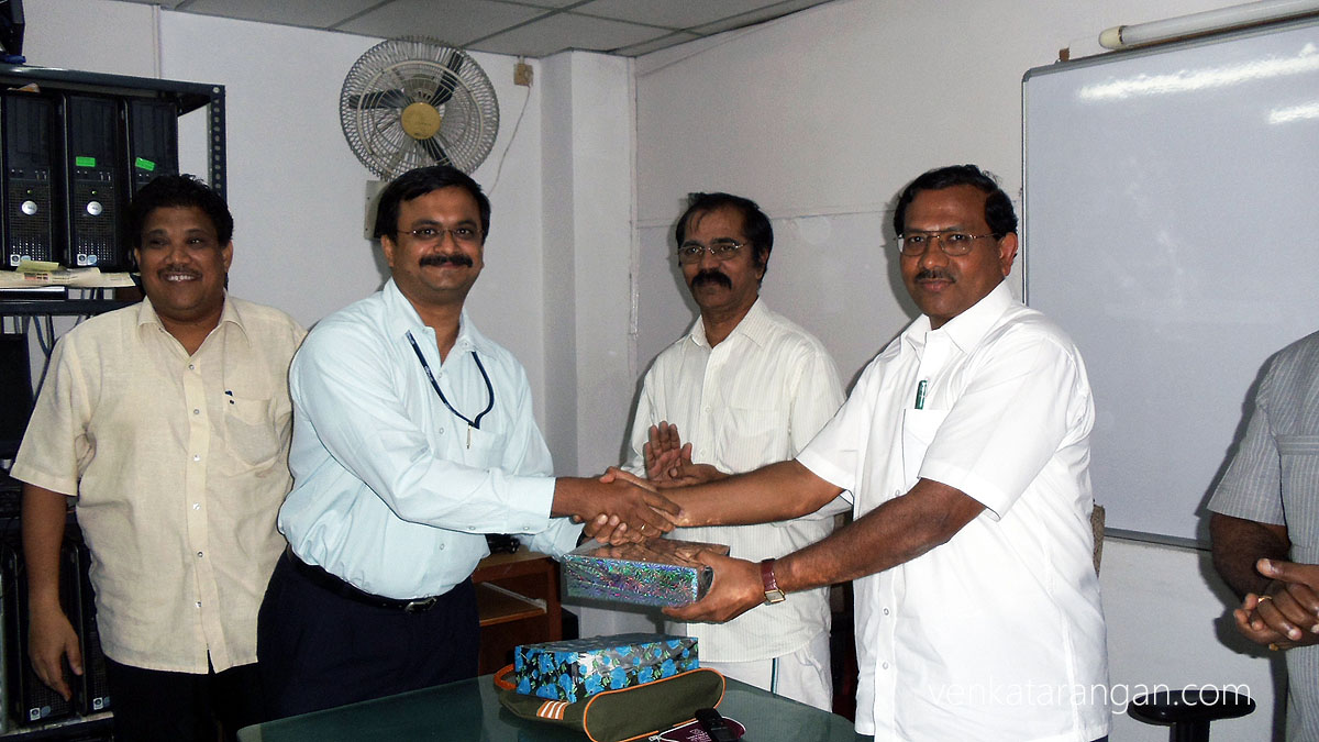  (from left) Arul Natarajan, Venkatarangan, Thiruvaluvar Ilakiyanar, Mafoi Pandiarajan