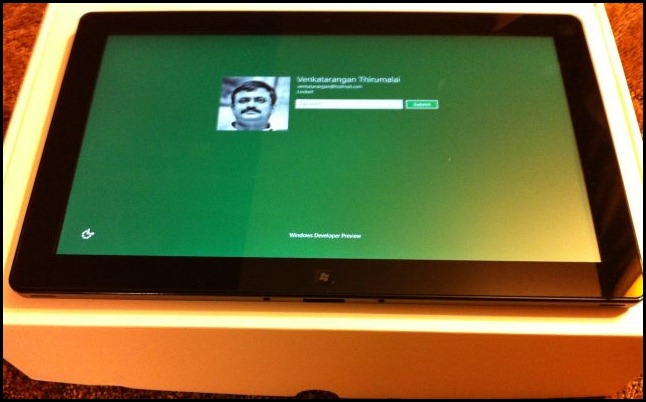Samsung tablet running Windows - Microsoft Build 2011